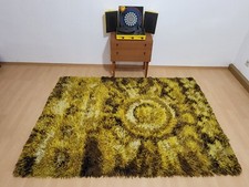 Mid-century shag wool rug