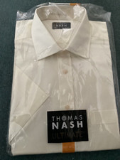 New, Thomas Nash Ultimate Shirt, Short Sleeve, size 15 1/2”,  neck 39cms, Cream