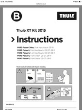 Thule fitting kit 3015 ford - thule, xt