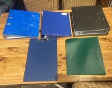 A4 70mm Folders / Lever Arch Files Folders & File Bundle With Plastic Sleeves