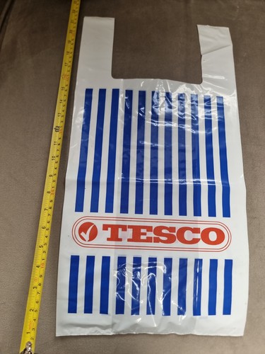 Vintage tesco plastic carrier - plastic,