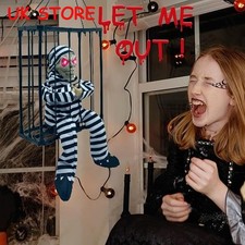 Animated Skull Ghost Hanging