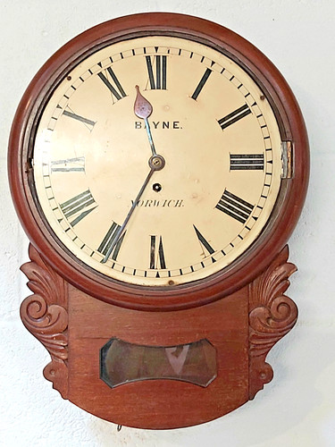 Antique mahogany drop - 12",