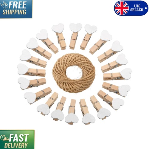 5cm white wooden pegs - pegs, –