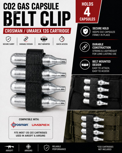 Co2 gas capsule belt clip - capsule,