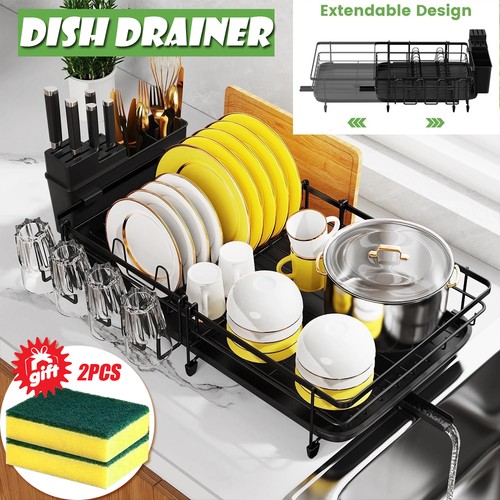 Retractable dish drainer - retractable,