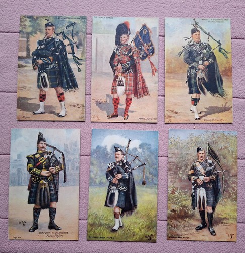 Postcards tucks set of 6 - postcards,