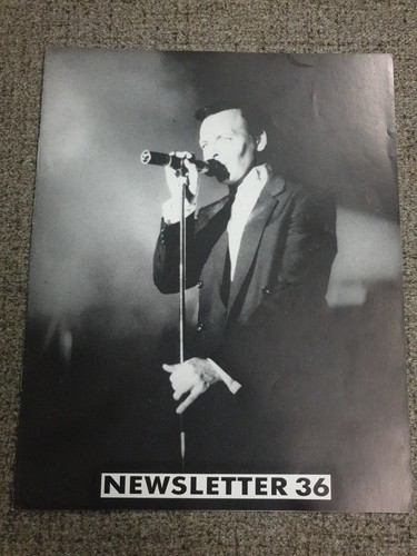 Gary numan newsletter - newsletter, no.36