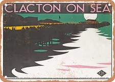 METAL SIGN - 1930 Clacton on