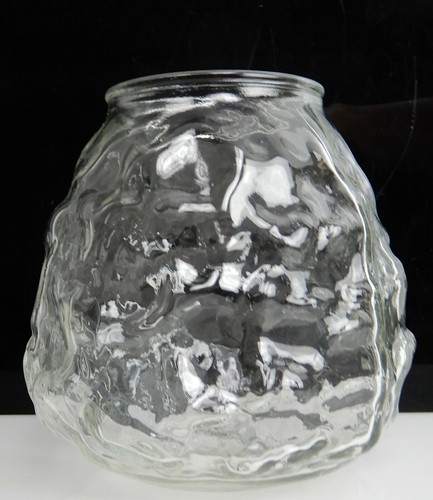 Clear glass candle holder - clear,