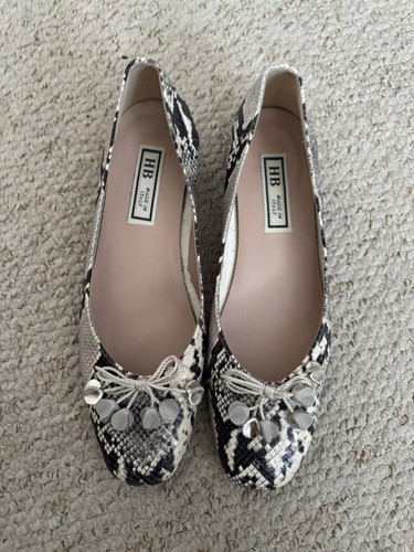 Leather snakeskin effect - hb,
