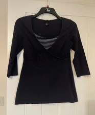 Women’s Navy Maternity Top -