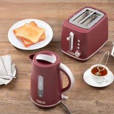 Daewoo Cascade Matching Kettle & 2-Slice Toaster Set 1.7 L 3 kW Fast Boil