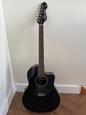 Black Vintage synergy VR6 electric acoustic guitar