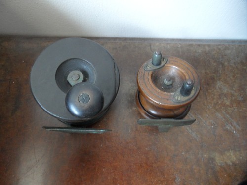 Pair vintage wooden fly - wooden,