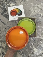Le Creuset Rainbow Collection Steak / Side Plates X6 NEW
