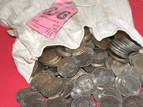 Uncirculated halfcrown - 5x,