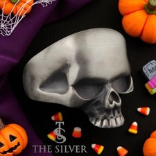 Hand Made pure 925 Silver Sterling man Ring Halloween Skull over 40k item sold