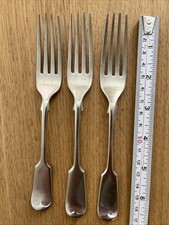 3 Vintage Silver Forks Stamped Daniel & Arter Birmingham