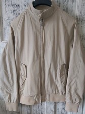 Ben Sherman Men's Long Sleeve Harrington Jacket Beige Size Large VGC Mod Scooter