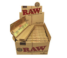 RAW Classic Connoisseur King Size Rolling Papers +Tips 24 Booklets-Sealed Box