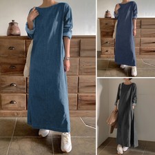 Womens Denim Long Sleeve Loose