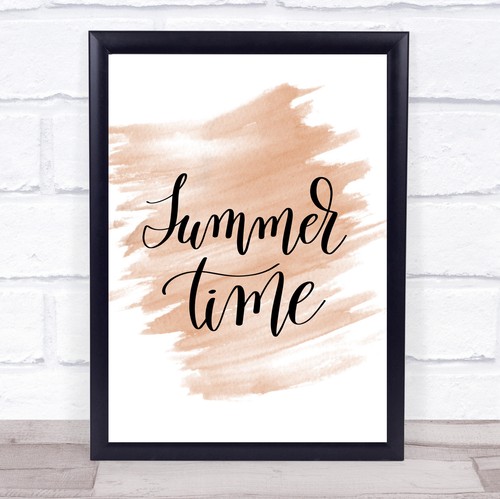 Summertime quote print - summertime,