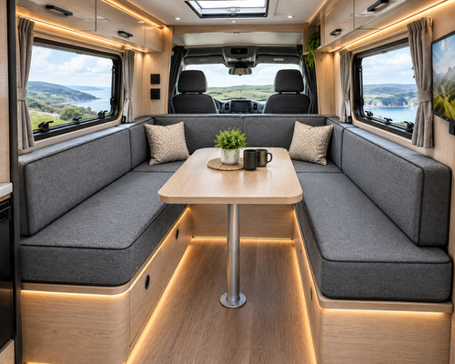 Shape caravan seating - u,