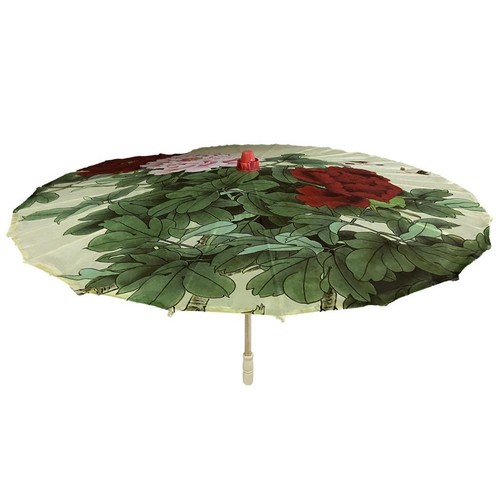 Silk cloth parasol - parasol, vintage
