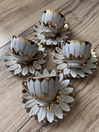 Daisy lotus demitasse - demitasse, &