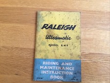 RALEIGH MODEL RM9 Ultramatic. Riding & Maintenance Instruction Book