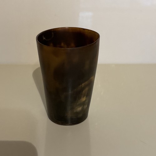 Antique vintage horn beaker - antique,