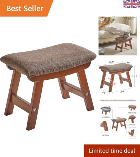 Compact wooden footstool for - compact,