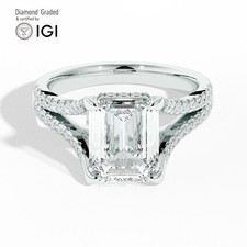 Emerald Diamond Engagement