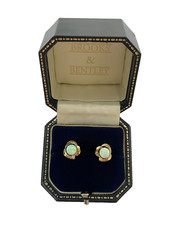 Opal and Diamond Earrings 9ct