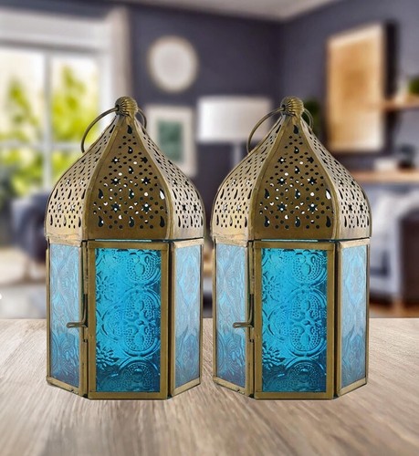 Pair moroccan style lantern - moroccan,