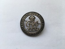 WW1 VINTAGE SILVER SERVICES RENDERED WOUND PIN BADGE No146635