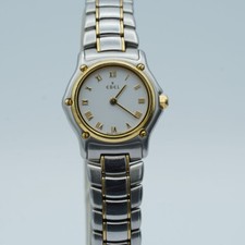 Ebel Classic Wave Women's Watch Steel /750 Gold 22MM Top Condition White 1157111
