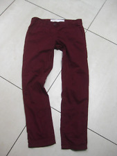 NEXT CHINOS TROUSERS JEANS 6 cotton capri pedal pushers straight leg red slim