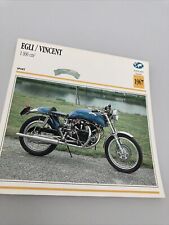 Egli Vincent 1000 1967 Motorcycle Collection Card Atlas Switzerland