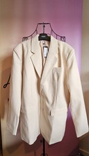 BoohooMAN Mens Cream Blazer