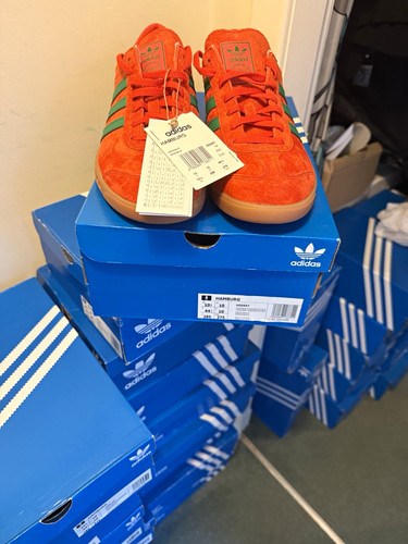 Adidas hamburg orange - adidas, orange/green