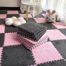 12 Pcs Plush Foam Interlocking