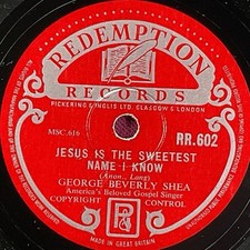 Jesus Is The Sweetest Name I Know/He The Peably Gates Will Open 78 RPM Record 
