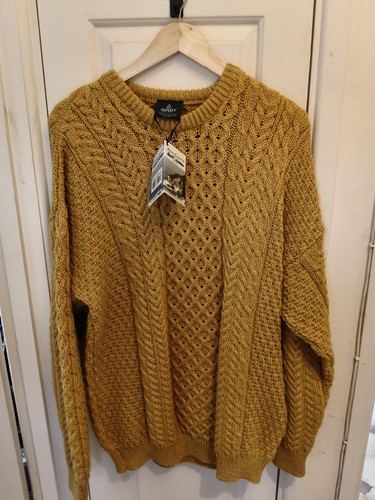 Aran crew neck sweater - crew,