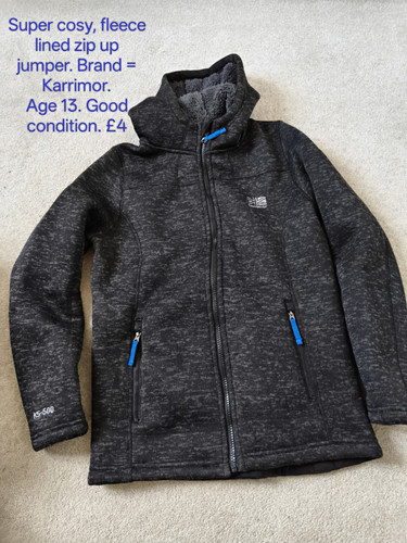 Karrimor boys grey marl fleece - karrimor,
