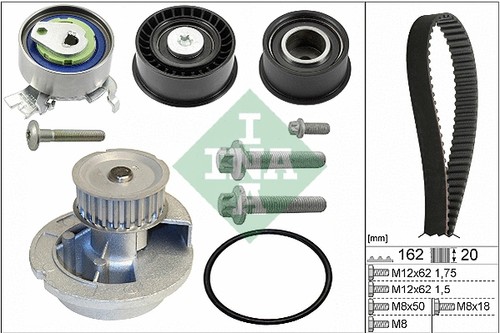 Water pump timing belt kit - water,