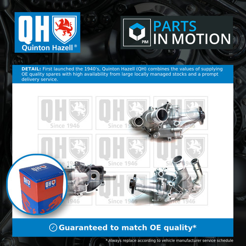Water pump fits - water, ssangyong