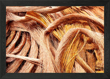 Wired Copper Material Framed