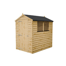 6x4 wooden garden shed - shed, overlap